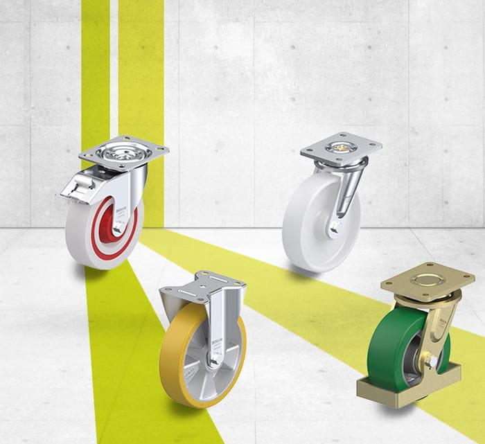 Industrial caster wheels