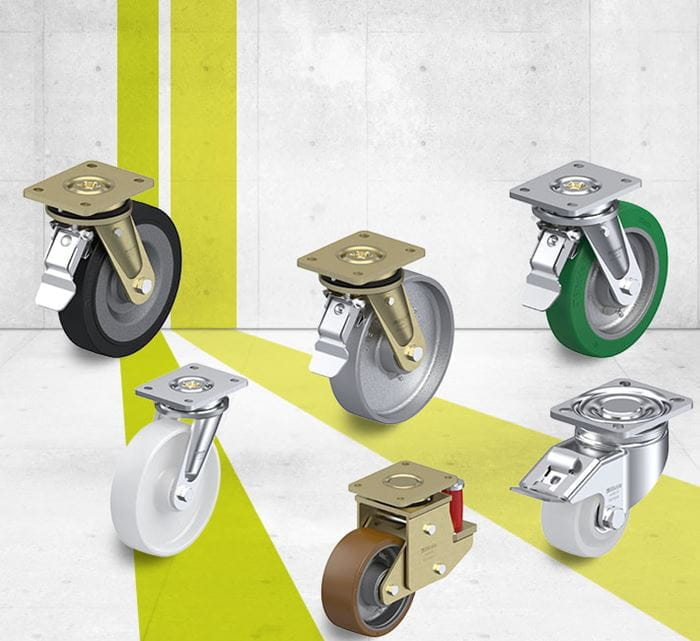 Heavy duty swivel casters