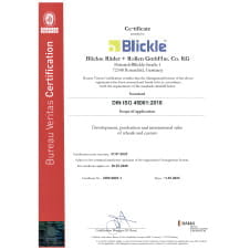 The DIN ISO 45001 certificate
