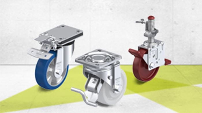 Transport unit casters