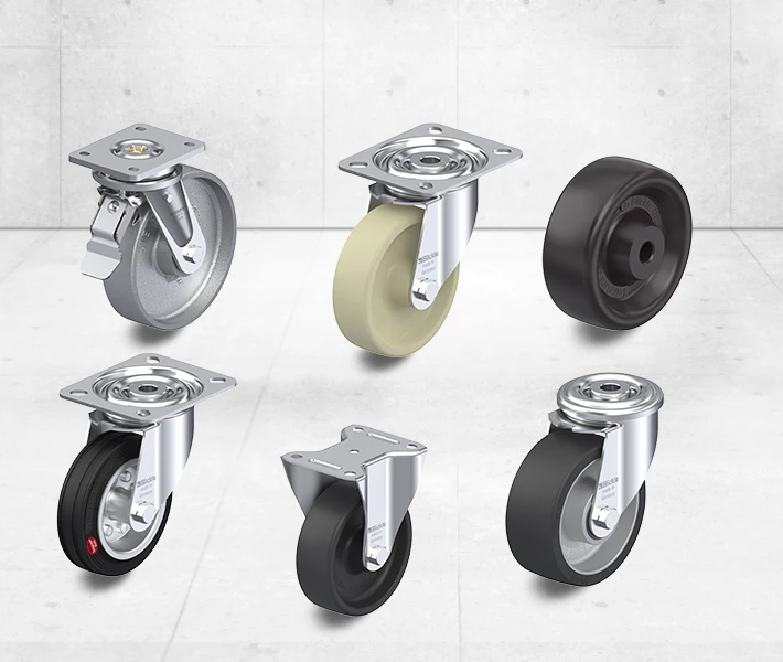 High temperature casters and high temperature wheels