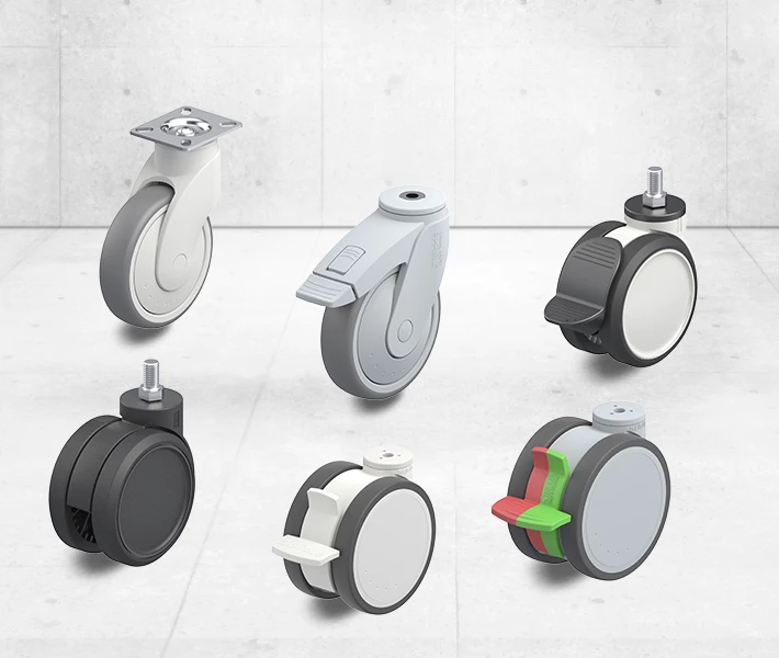 Plastic casters
